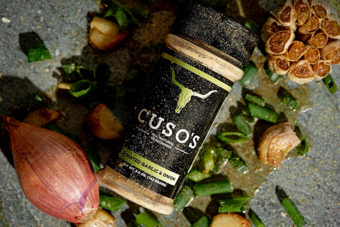 Cuso Cuts Roasted Garlic & Onion BBQ Seasoning Rub - All Natural Ingredients - 1 Count BBQ Rub Seasoning