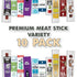 (10-Pack) Jerky-n-Spice Ultimate Beef Sticks Gift Box | Beef Jerky Gift Baskets for Men | Assorted High Protein Snacks