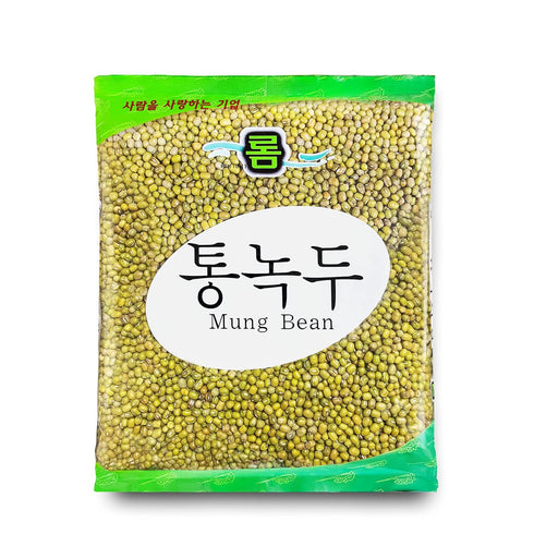 ROM AMERICA Premium Whole Mung Beans Unhulled Dried Moong Dal Green Lentils