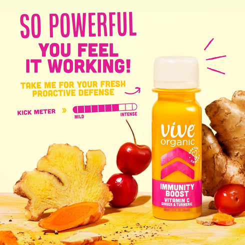 Immunity (2oz Vive Organic Boost Vitamin C, Ginger & Turmeric Shot bottle)