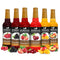 Syruvia Summer Fruit Syrup Variety Pack Strawberry, Blackberry, Raspberry, Cherry, Mango &