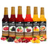 Syruvia Summer Fruit Syrup Variety Pack Strawberry, Blackberry, Raspberry, Cherry, Mango &