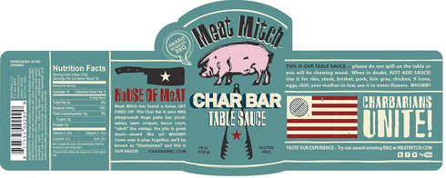 19.0 Meat Mitch Char Bar Table Sauce, Ounce