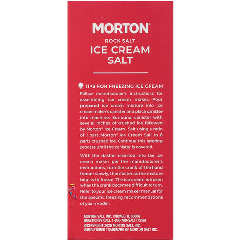 (4 lb), 4-Pack Morton Ice Cream Salt, Rock Salt, - Ideal for Making Ice Cream