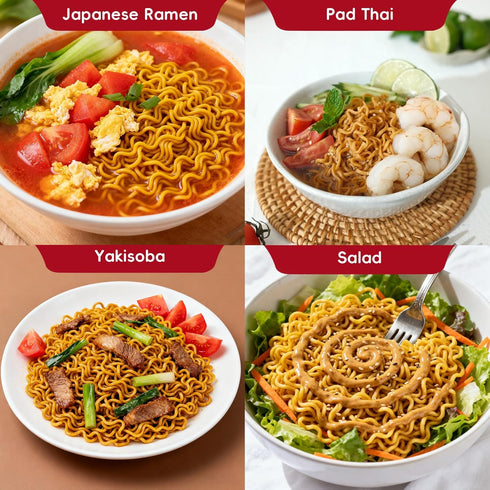 SUNGIVEN 3 2.47 OZ (Pack 10) Organic Ramen Noodles Tomato Healthy Low Sodium Ready in Minutes Non-Fried Instant No