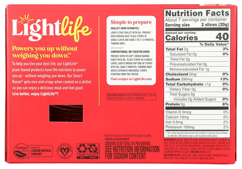 Lightlife 5 OZ FOODS Smart Bacon