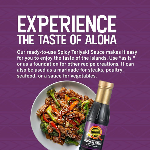 1/2 Aloha Shoyu - Spicy Gluten-Free Hawaiian Teriyaki Sauce - gallon