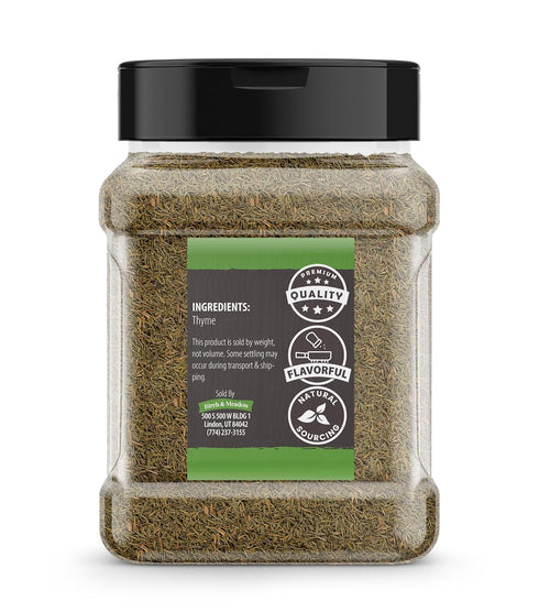 Birch & Meadow Fancy Cut Thyme Leaves, 3.8 oz, Aromatic, Traditional