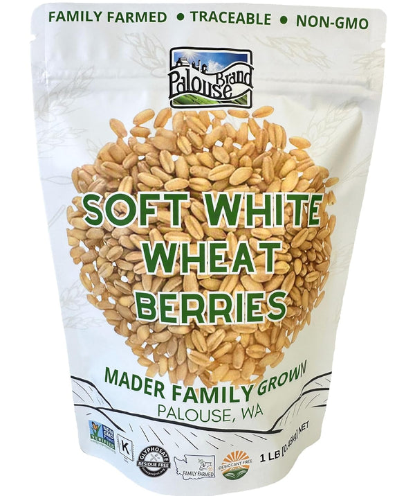 Palouse Brand Certified Glyphosate Residue Free Soft White Wheat Berries | 1