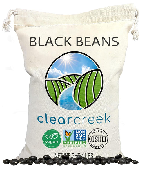 CLEAR CREEK Washington State Grown Black Beans | 4 lb | Project