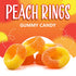 Gummy 1-Pound Gummies Gummy Peach Rings Candy Bag | Classic Sweet and Sour Candy | Soft Peach for Snacking, Dessert
