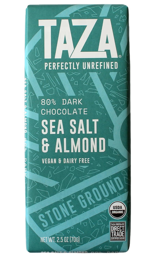 Pack 2.5 oz (4 count), Taza Chocolate Organic Seriously Good Dark Chocolate Bar Variety Bundle, Vegan