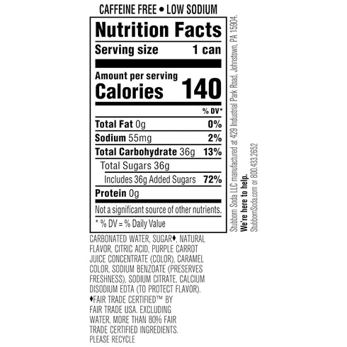 Stubborn Soda 12oz packs 12) , Black Cherry Tarragon, Cans (Two