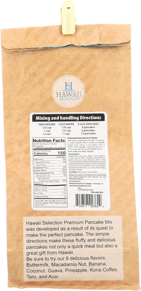 Hawaii Selection 8 , Pancake Mix Premium Banana, Ounce