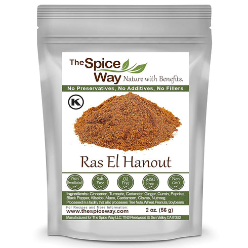 The Spice Way - Ras El Hanout Moroccan Meat Spice Blend - Salt Free (Meat Seasonings) No Additives, No Preservatives,