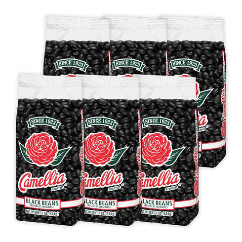 Camellia Brand Dried Black Beans, Frejoles Negros Premium Non-GMO Black Turtle Beans