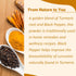 Mi Nature Turmeric Root Powder with Black Pepper, 227g (8oz), Pure Curcuma Longa & Piper Nigrum for Cooking
