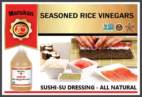1 (Pack 1) Marukan Sushi Seasoned Rice Vinegar (Sushi-Su), Gallon