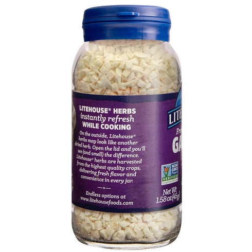 45 1.58 2-Pack Litehouse Freeze Dried Garlic - Garlic, Substitute for Fresh Garlic & Minced Garlic, Jar Equal to Garlic
