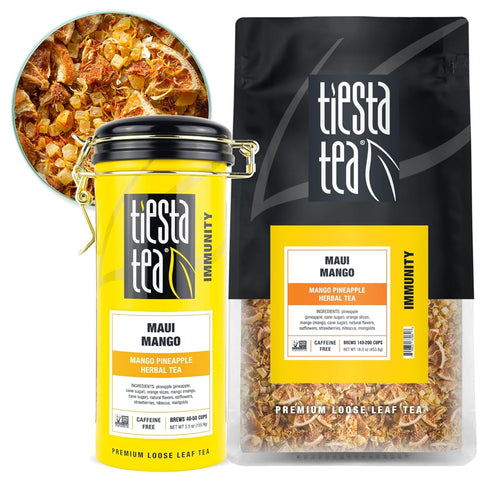 Tiesta Tea - Maui Mango, Loose Leaf, Mango Pineapple Herbal Tea, Premium