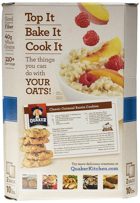 Quaker Oats 1 2/5 (3 Pack) Quick Minute Oatmeal - Pound