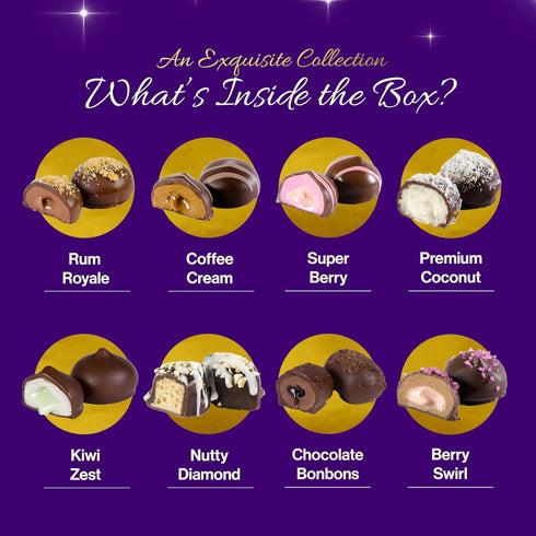 32-Piece Set Luxury Purim Mishloach Manot Gift Box Assorted Gourmet Chocolates Kosher Parve Dairy-Free Purim Gift