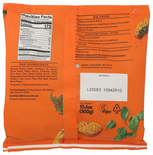 10.6 OZ STRONG ROOTS Spinach & Carrot Crispy Air Bites