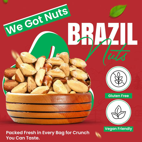 2 100 Brazil Nuts - Pounds, Shelled, Raw, Natural, No Preservatives Added, NO PPO, Percent Natural We Got Nuts