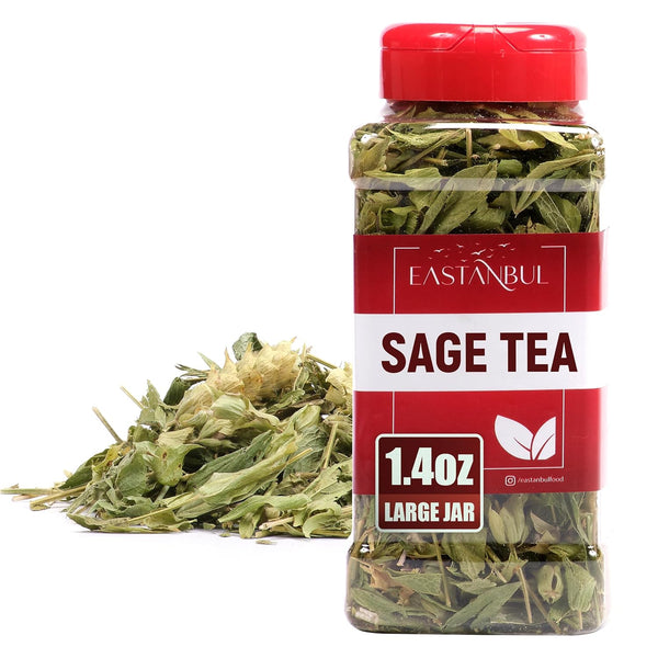 Eastanbul Sage Leaves, 1.41oz, Dried Sage Leaf, Salvia Tea, Loose Leaf Herbal