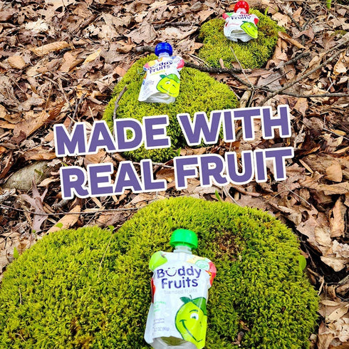 Pack, 3.2oz (Pack 24) 100% Buddy Fruits Pure Blended Fruit Snack To Go Variety Multifruit & Strawberry Applesauce of |