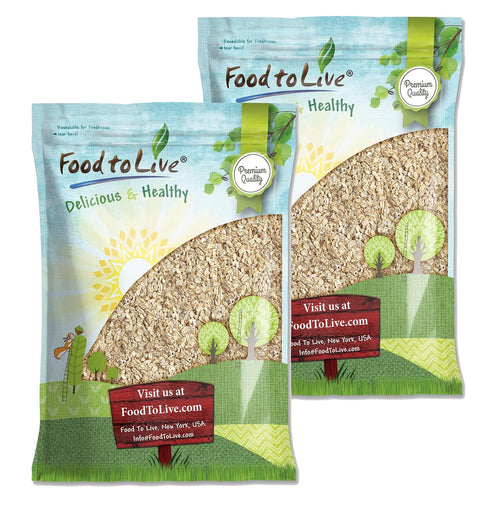 Food to Live Quick Cooking Rolled Oats, 12 Pounds One Minute Oatmeal,