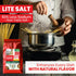 50% 2 Pacific Pelican Iodized Lite Italian Sea Salt, Less Sodium, Coarse Grain, Pound, Natural & Organic; best