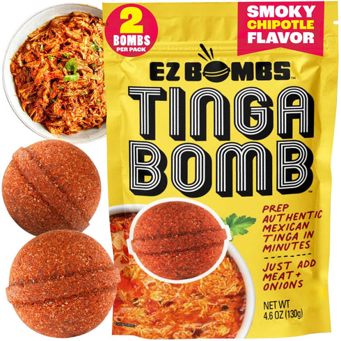 EZ Bombs Tinga Bomb Smoky Chipotle Seasoning, Pack of 2 - Authentic