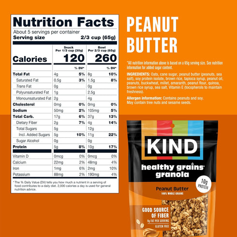 Pack, 10g 11oz, 3 Count Kind Healthy Grains Granola Variety Gluten Free, Healthy Snack Mix, Dark Chocolate, Almond