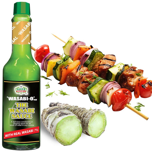 Wasabi-O Hot & Spicy Wasabi Sauce - Real Japanese Vegan, Gluten-Free Organic Wasabi