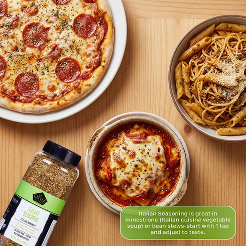 10.5 oz Cerez Pazari Italian Seasoning Classic Herb Blend with Oregano, Olive Leaf, Rosemary, Thyme & Marjoram Non-GMO