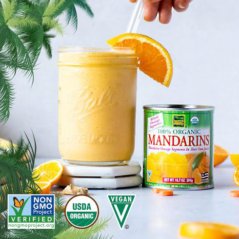 10.7 (Pack 6) Native Forest Organic Mandarin Oranges - Mandarin Oranges Canned, Organic Mandarins, Organic Oranges
