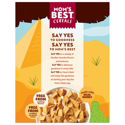 Mom's Best 11.5 OZ (Pack 8) Honey Grahams Breakfast Cereal, Honey Graham Cereal Made with Real Honey, No High-Fructose