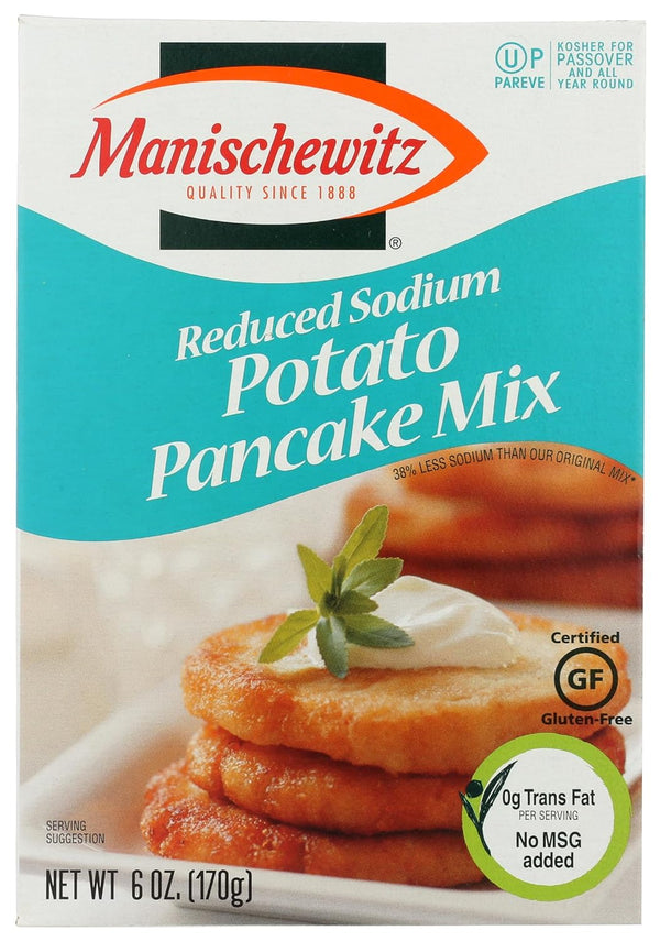 MANISCHEWITZ Reduced Sodium Potato Pancake Mix, 6 OZ