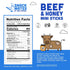4g 50 40 Pack New Primal Snack Mates Beef & Honey Sticks, Healthy Snacks for Kids, Low Sugar High Protein Back