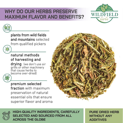 Alfalfa Leaf Tea, 4 oz (113g) Herbal Loose Leaf Tea Bags (Medicago sativa)