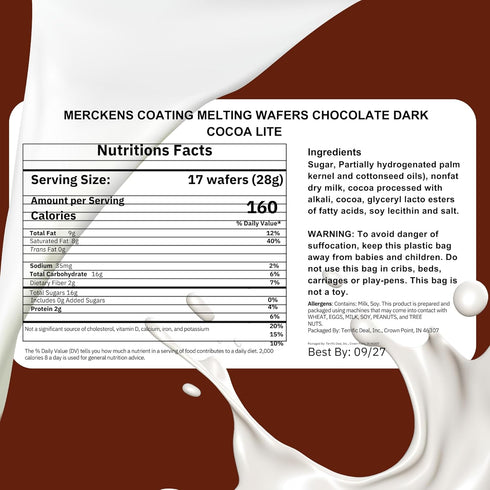 Generic 5LB (5 80oz) Dark Chocolate Melting Wafers Smooth and Creamy, Perfect for Dipping, Baking, Candy Making
