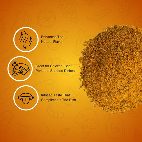K-Town Krack Ranch Chicken Dust Seasoning - All-Purpose BBQ Rub for Chicken, Beef, Pork, Fish