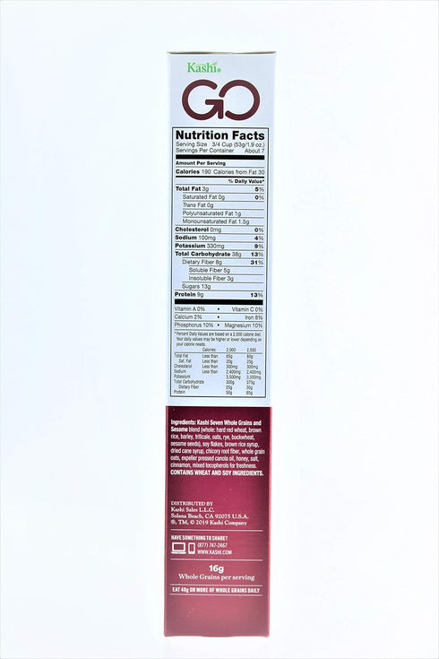 13.8oz (pack 3)3 Kashi GoLean Crunch Cereal