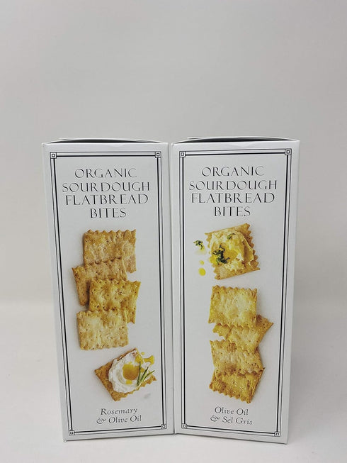 Generic 4 oz Rustic Bakery Crackers Organic Rosemary Sourdough Gourmet Flatbread Bite Size Twice Baked Variety Bundle |