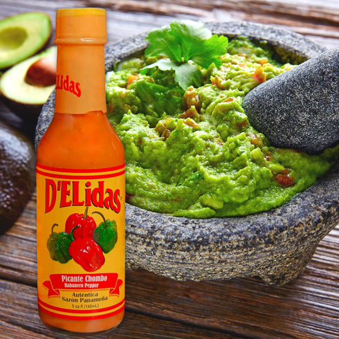 D'ELidas Habanero Hot Sauce, 5 Fl Oz, Pack of 3, Natural Habanero Pepper Hot Sauce