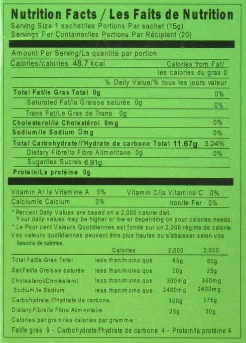 Honsei (20 15 G/0.525oz Instant MINT Ginger Honey Tea Sachets) - Product of Singapore