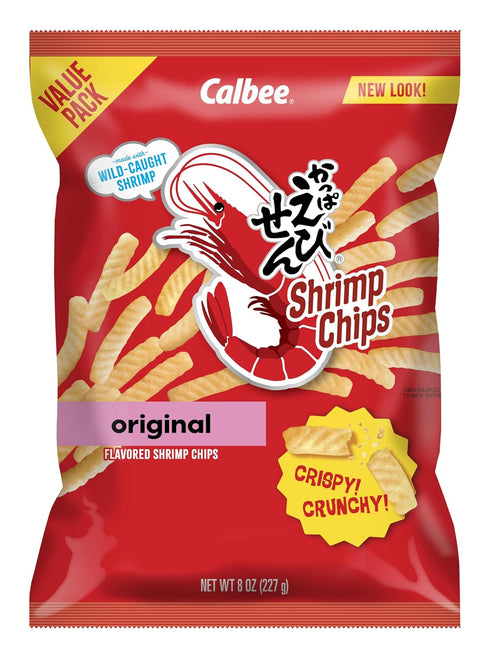 Calbee Baked Shrimp Chips-Original-8 Oz-2 Pack