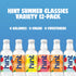 Summer Pack 16 Oz (Pack 24) Hint Fruit-Infused Bottled Water, Classics Variety - Sugar Free Flavored Water with Zero
