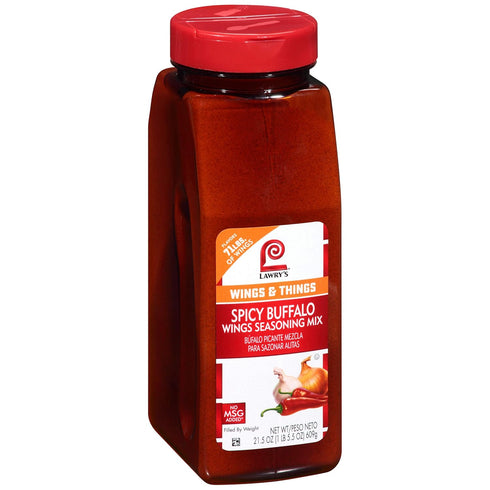 Lawry's Spicy Buffalo Wings Seasoning Mix, 21.5 oz - One Container of Spicy Buffalo Powder for Chicken Wings & More